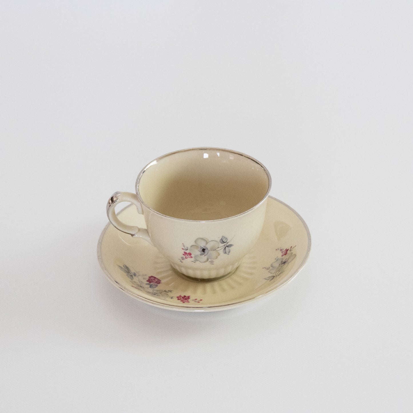 unknown (名称不明)  retro flower cup & saucer / arabia (アラビア)