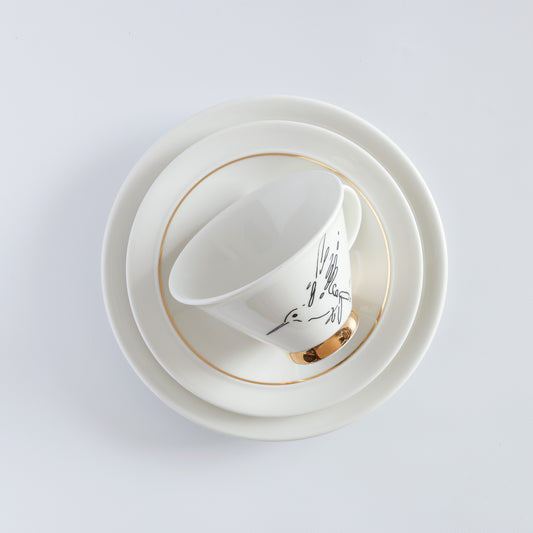 harlekin (ハレキン) coffee c&s + plate / arabia (アラビア)